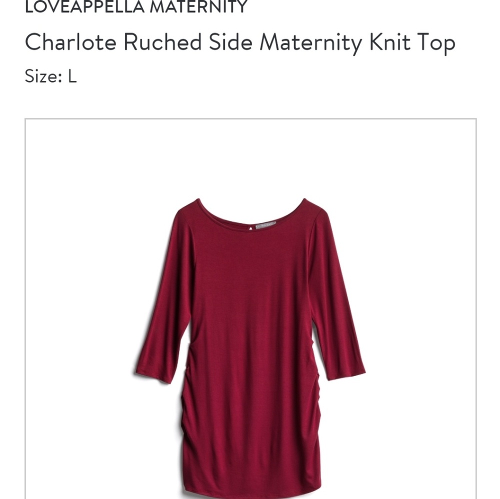 Loveapella maternity top size large